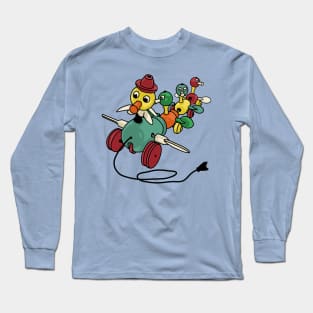 Vintage "Gabby Goofies" Ducks Pull Toy Long Sleeve T-Shirt